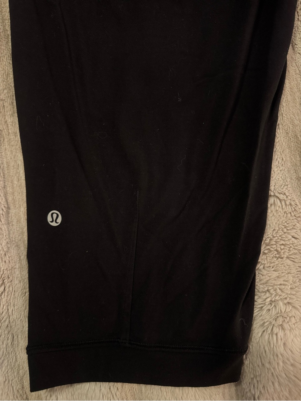 lululemon athletica Black Rejuvenate Crop jogger with reflective logo size 10